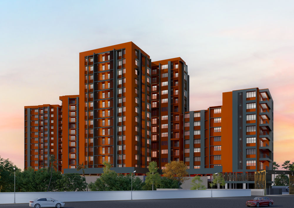 3 BHK apartments in Akkulam, Trivandrum by Nikunjam Builders